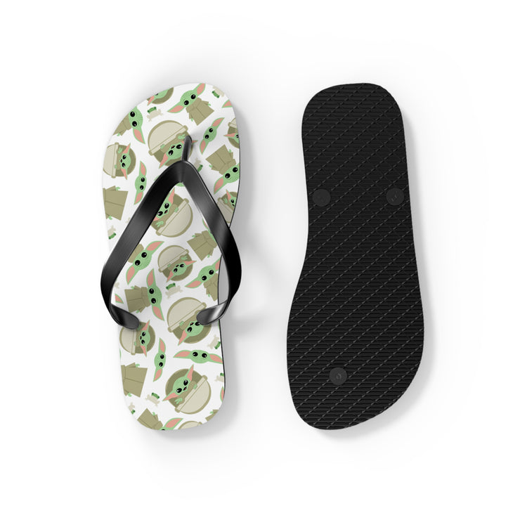 Grogu All-Over Print Flip Flops - Fandom-Made
