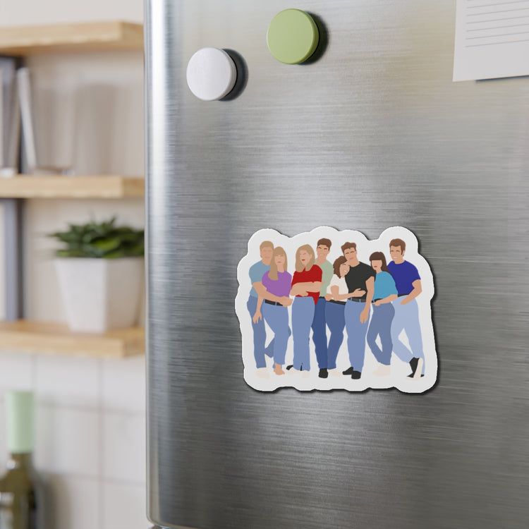 90210 Group Die-Cut Magnet - Fandom-Made