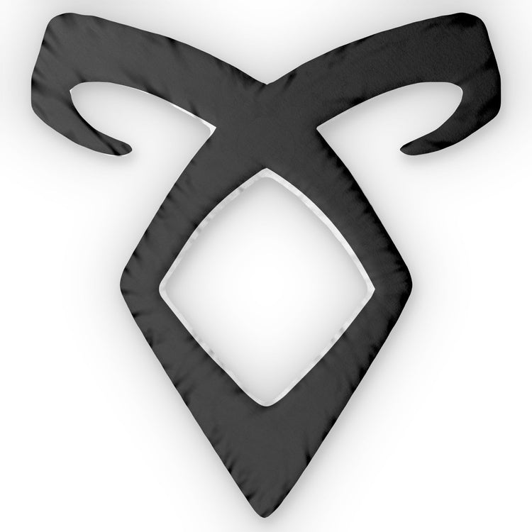 Angelic Rune-Shaped Pillow - Fandom-Made