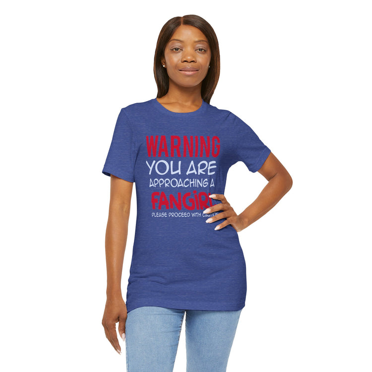 Warning Fangirl Unisex T-Shirt - Fandom-Made