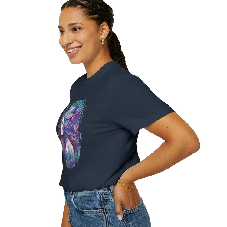 Mermaid Watercolor Unisex Garment-Dyed T-shirt - Fandom-Made