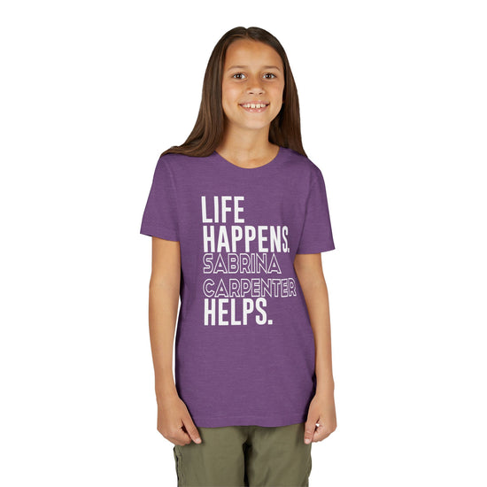 Life Happens Sabrina Carpenter Helps Youth Tee - Fandom-Made