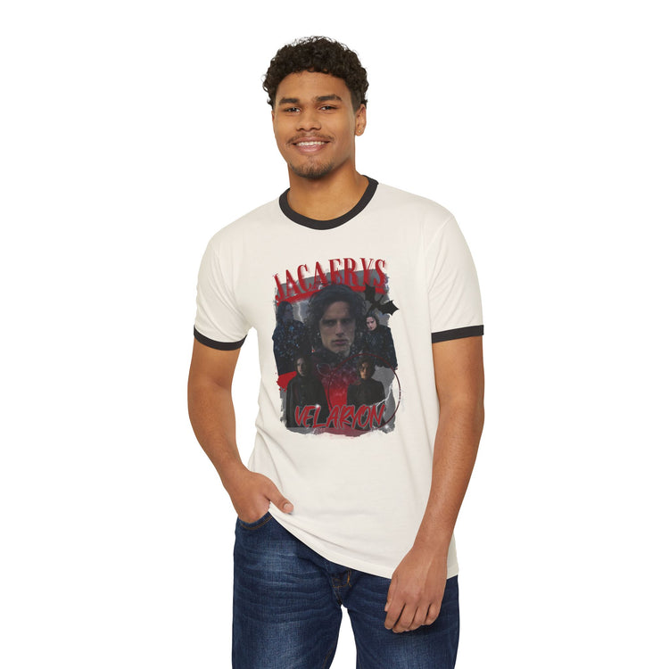 Jacaerys Velaryon Ringer T-Shirt - Fandom-Made