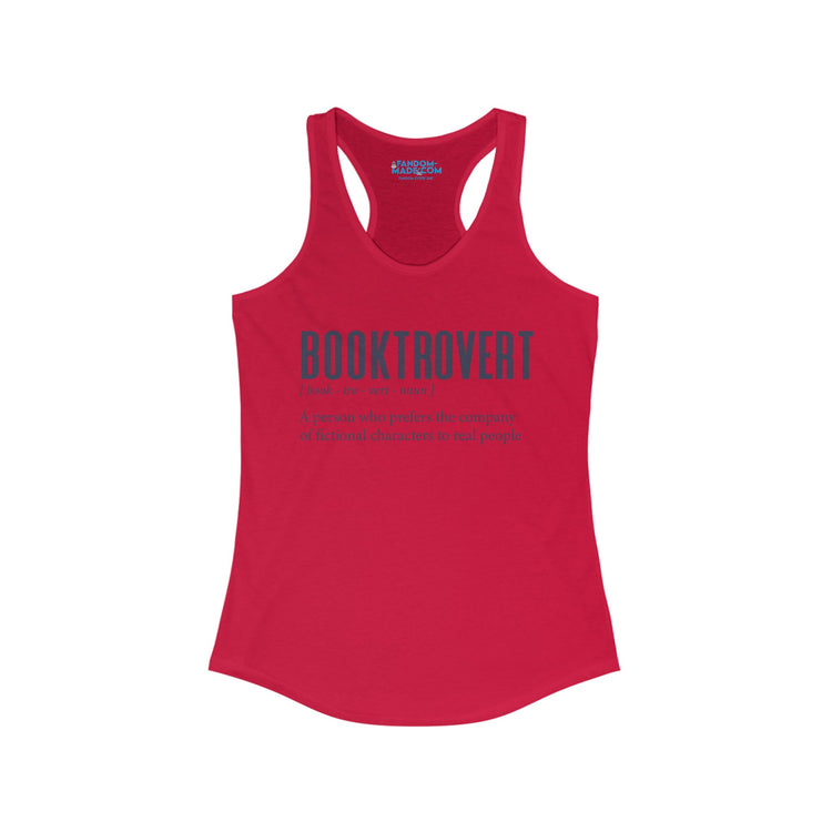 Booktrovert Women's Racerback Tank - Fandom-Made