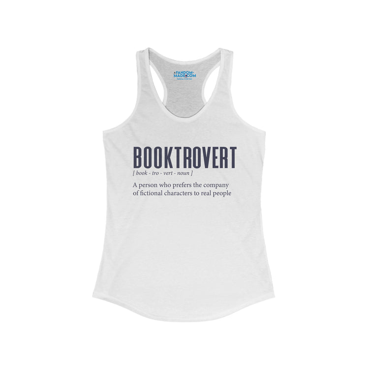Booktrovert Women's Racerback Tank - Fandom-Made