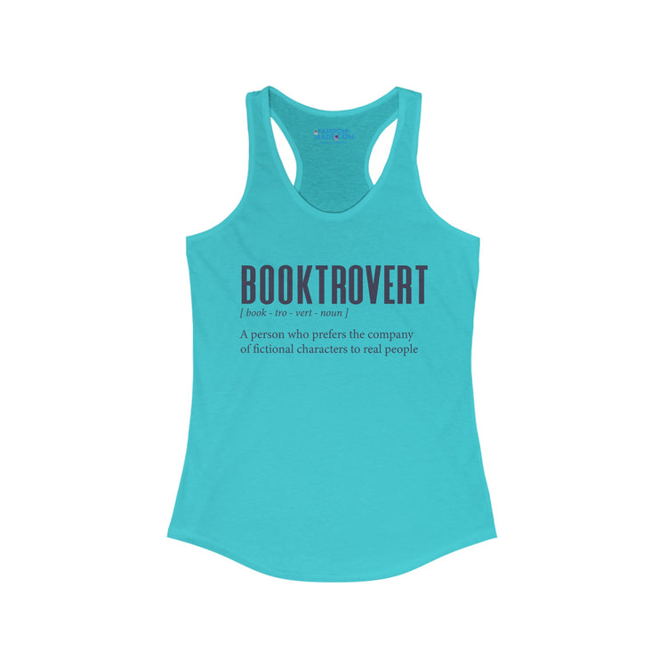 Booktrovert Women's Racerback Tank - Fandom-Made