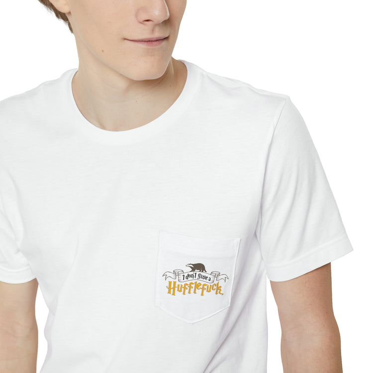 I Don't Give a Hufflefuck Unisex Pocket T-shirt - Fandom-Made