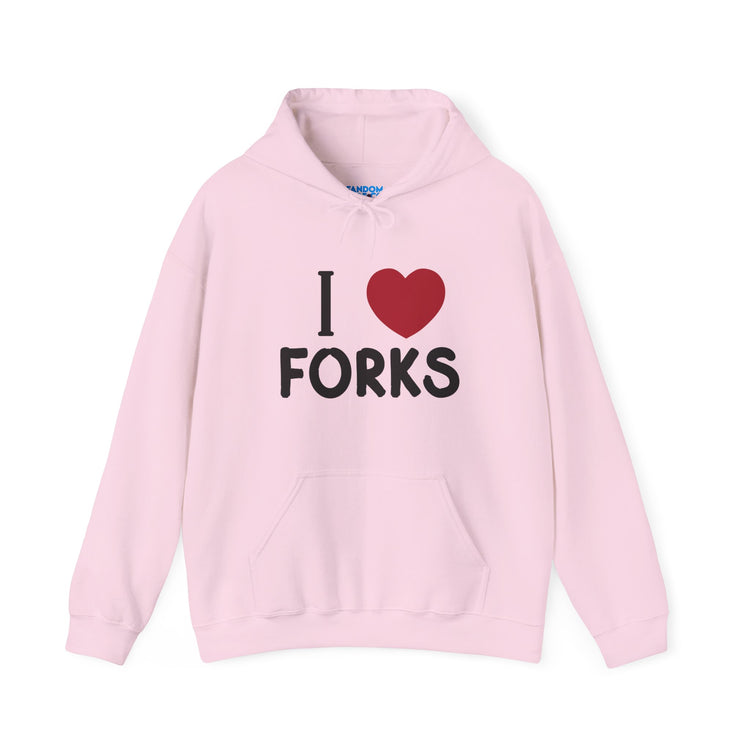 I Love Forks Hoodie - Fandom-Made