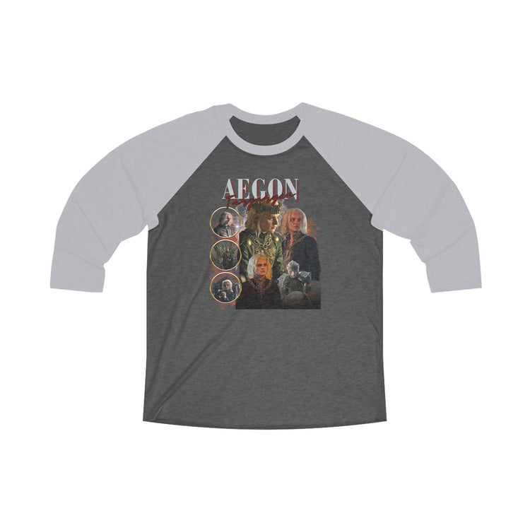 Aegon Targaryen 3 Raglan Tee - Fandom-Made