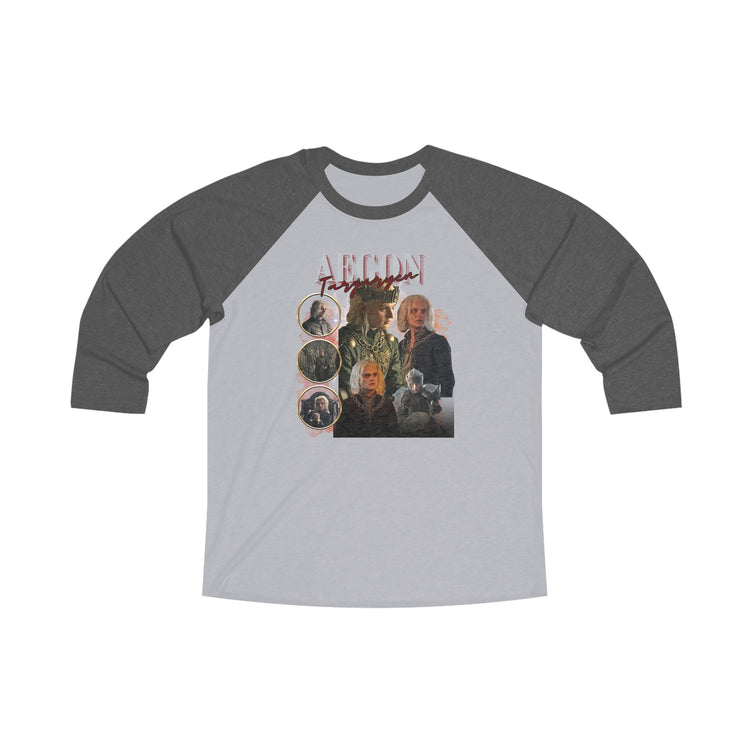 Aegon Targaryen 3 Raglan Tee - Fandom-Made
