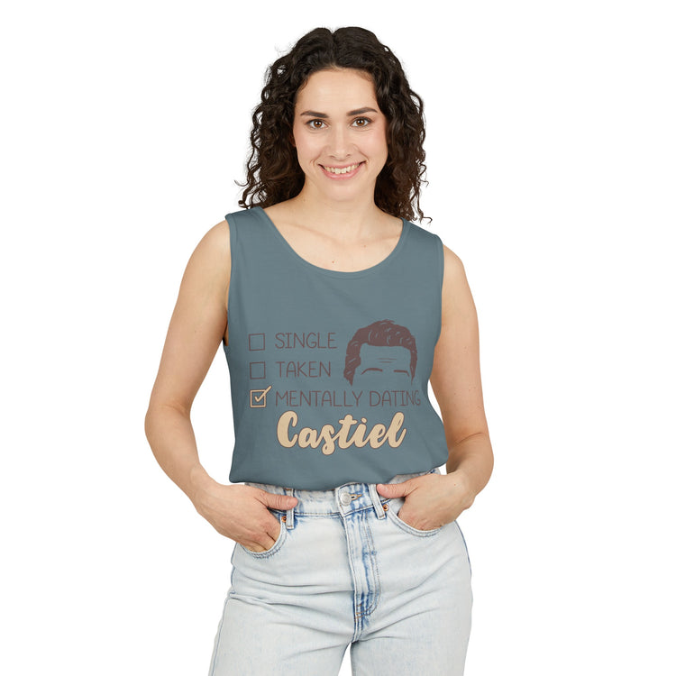 Mentally Dating Castiel Tank Top - Fandom-Made