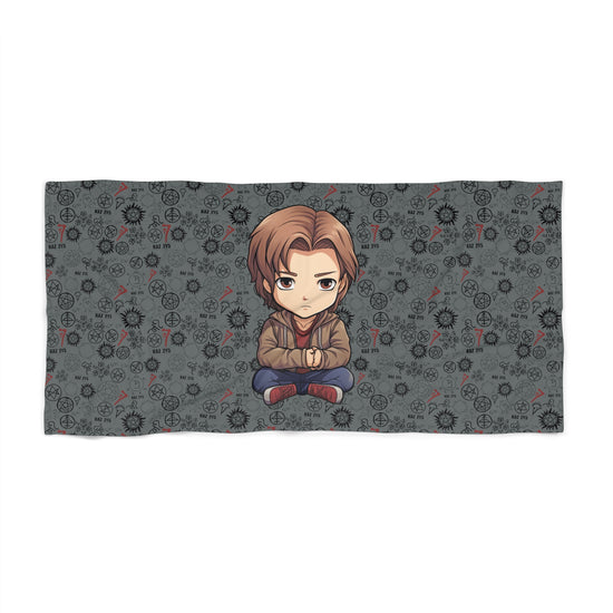 Sam Winchester All-Over Print Beach Towel - Fandom-Made