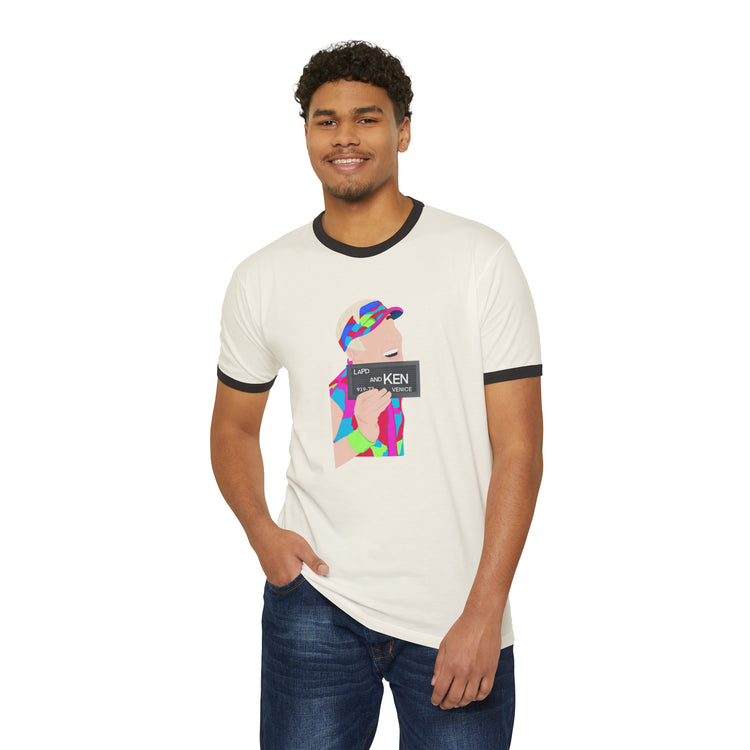 Mugshot Ken Ringer T-Shirt - Fandom-Made