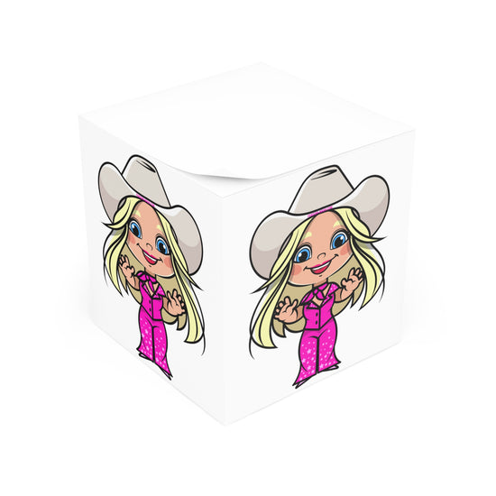 Western Barbie Note Cube - Fandom-Made