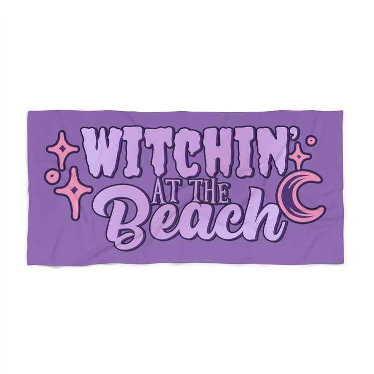 Witchin' At The Beach Beach Towel - Fandom-Made
