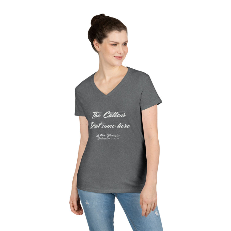 The Cullens Don't Come Here V-Neck Tee - Fandom-Made