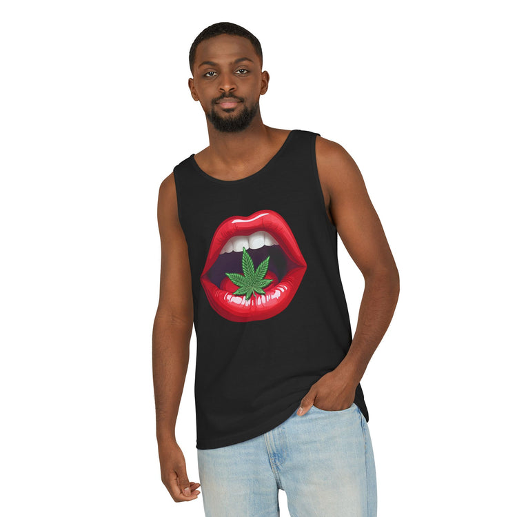 Weed My Lips Tank Top - Fandom-Made