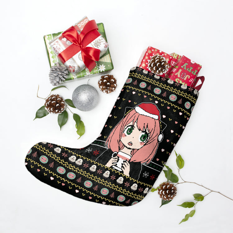 Anya Forger Ugly Christmas Sweater Christmas Stocking - Fandom-Made