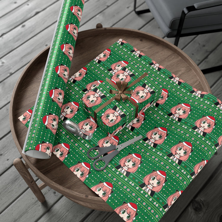 Anya Forger Ugly Christmas Sweater Gift Wrap - Fandom-Made