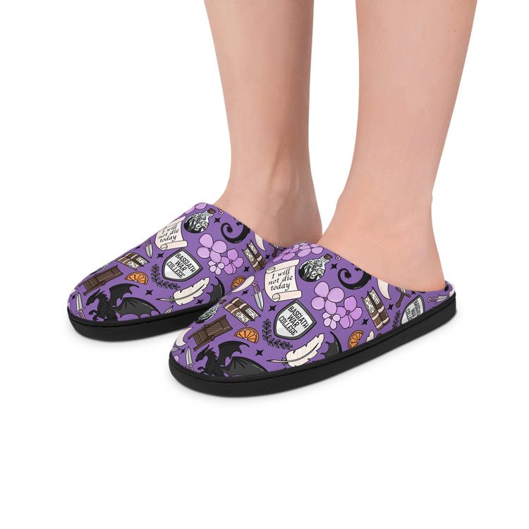 Fourth Wing Collage Women's Slippers - Fandom-Made