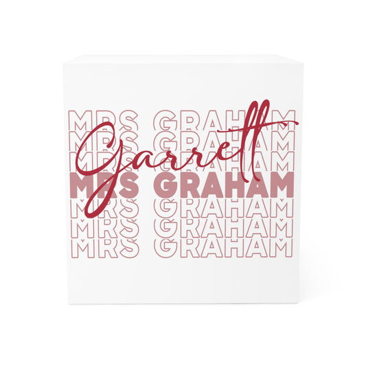 Mrs. Garrett Graham Note Cube