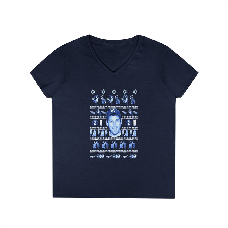 Adam Sandler Ugly Hanukkah V-Neck T-Shirt - Fandom-Made