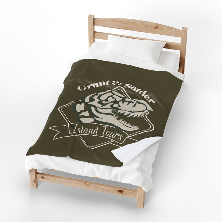 Grant & Sattler Island Tours Velveteen Plush Blanket