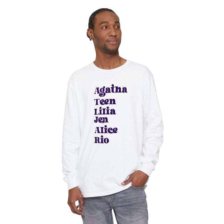 Agatha Names Long Sleeve T-Shirt - Fandom-Made