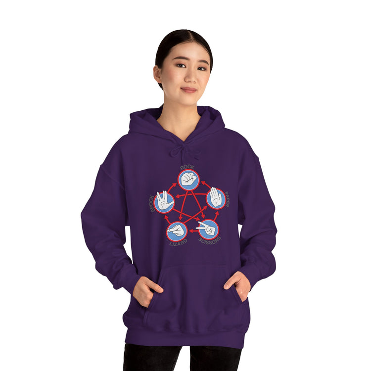 Rock Paper Scissors Spock Hoodie - Fandom-Made