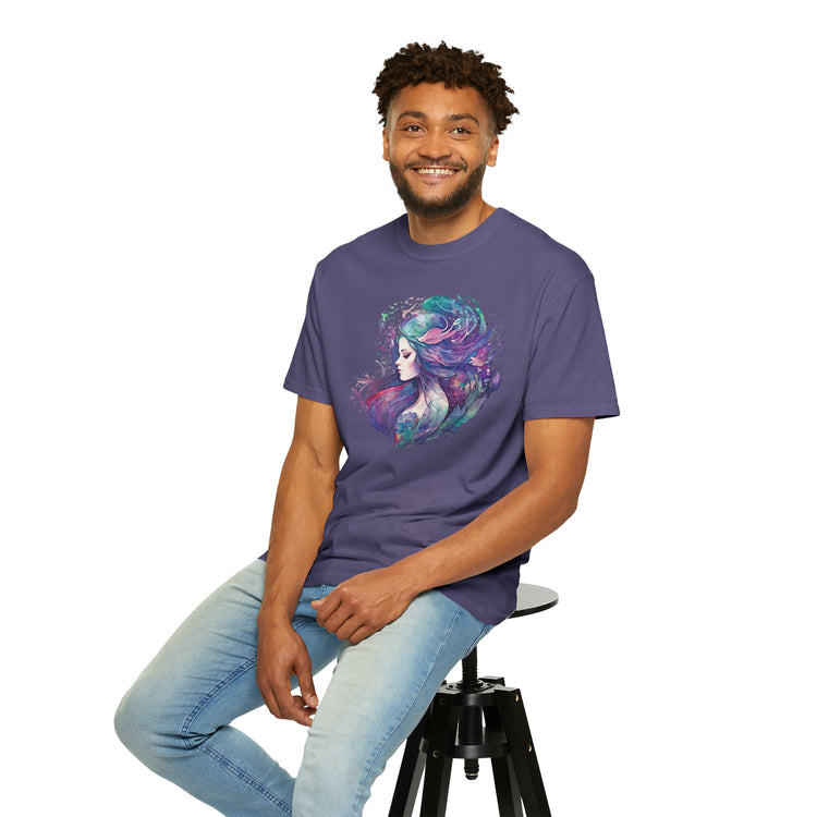 Mermaid Watercolor Unisex Garment-Dyed T-shirt - Fandom-Made