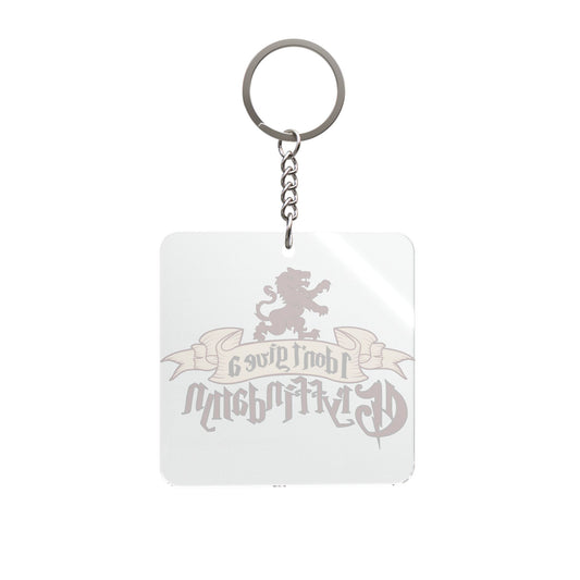 I Don't Give a Gryffindamn Square Keychain - Fandom-Made