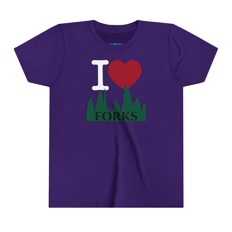 I Love Forks Youth Tee - Fandom-Made