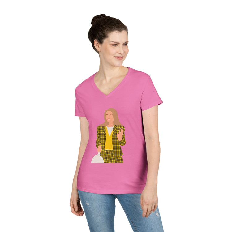 Cher Horowitz V-Neck Tee - Fandom-Made