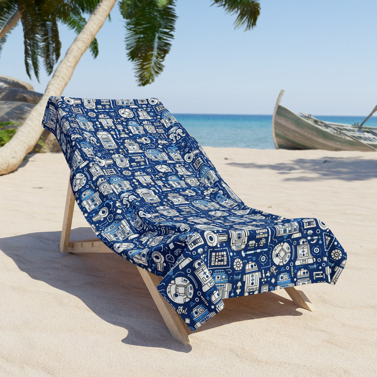 R2 All-Over Print Beach Towel - Fandom-Made