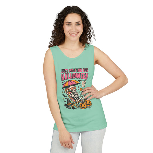 Just Waiting For Halloween Tank Top - Fandom-Made
