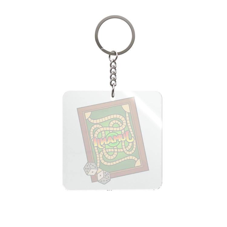 Jumanji Board Square Keychain