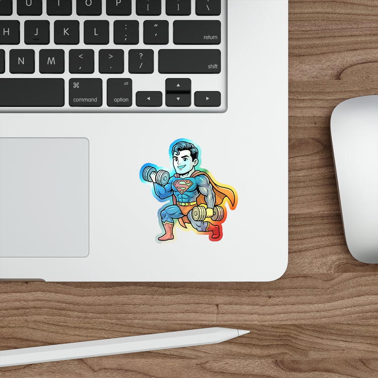Workout Supes Holographic Sticker