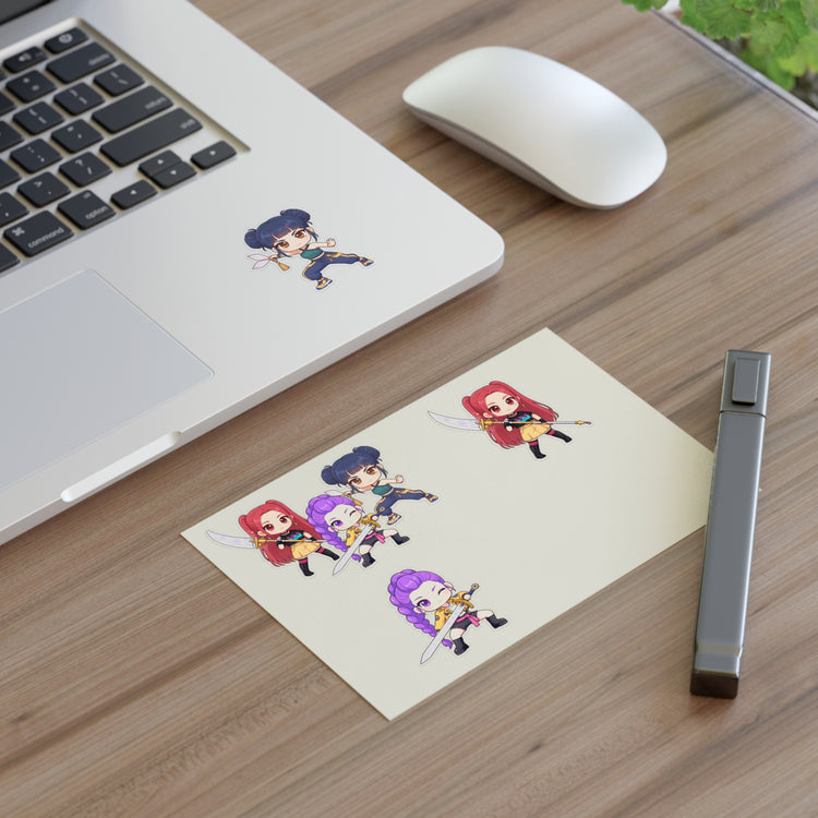 Huntirx Warriors Sticker Sheet