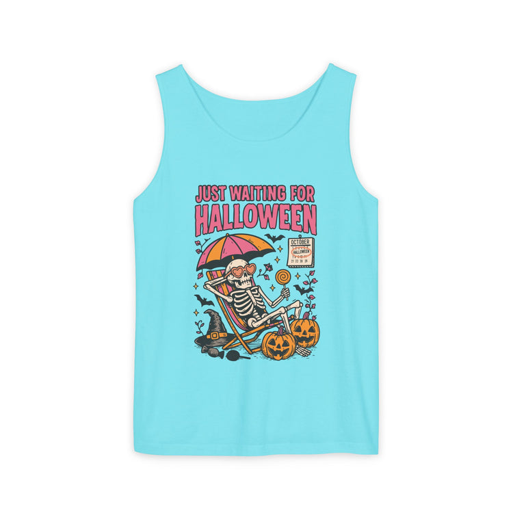 Just Waiting For Halloween Tank Top - Fandom-Made
