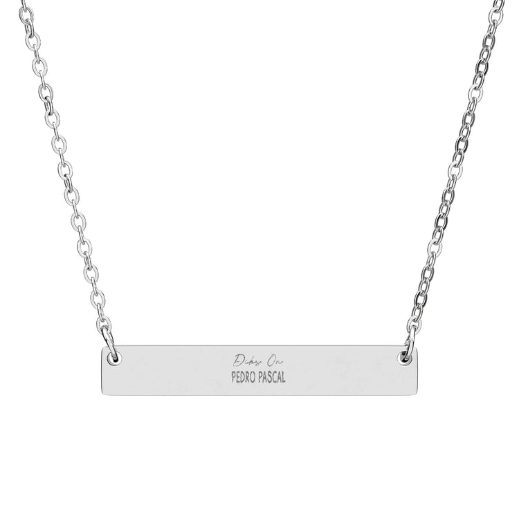Dibs On Pedro Horizontal Bar Necklace - Fandom-Made