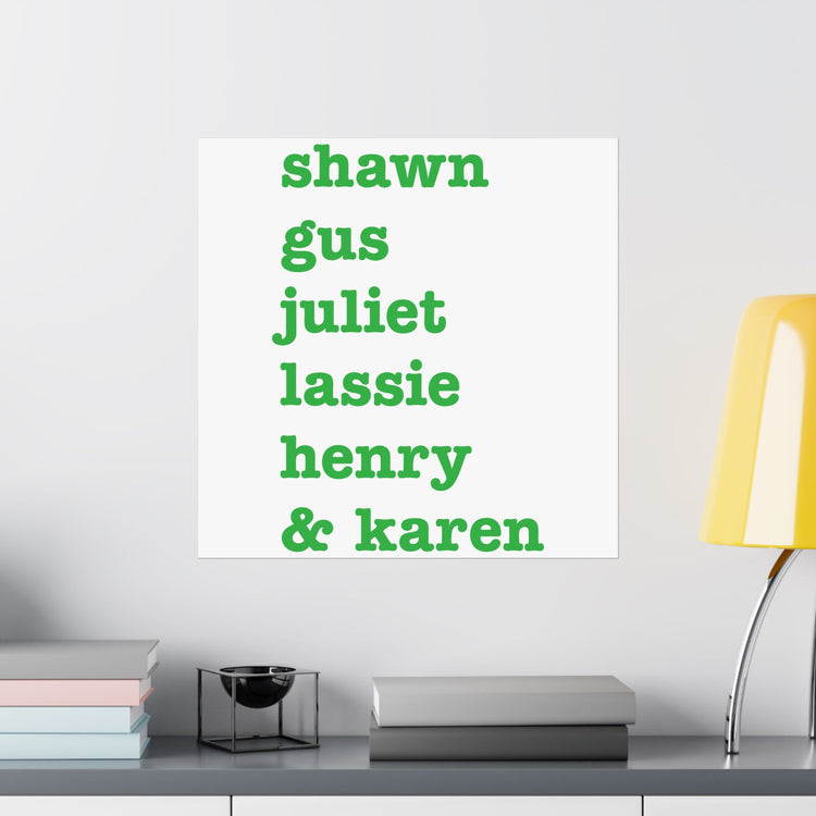Psych Names Poster - Fandom-Made