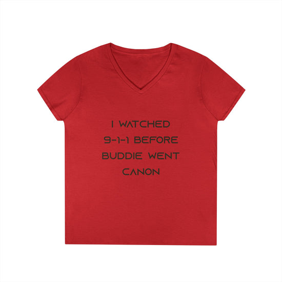 9-1-1 Canon V-Neck Tee - Fandom-Made