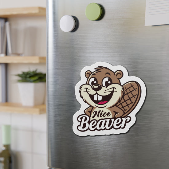 Nice Beaver Die-Cut Magnet - Fandom-Made