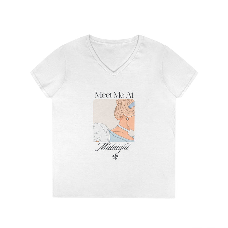 Meet Me At Midnight V-Neck Tee - Fandom-Made