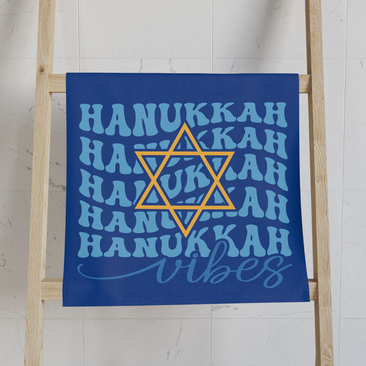 Hanukkah Vibes Hand Towel - Fandom-Made