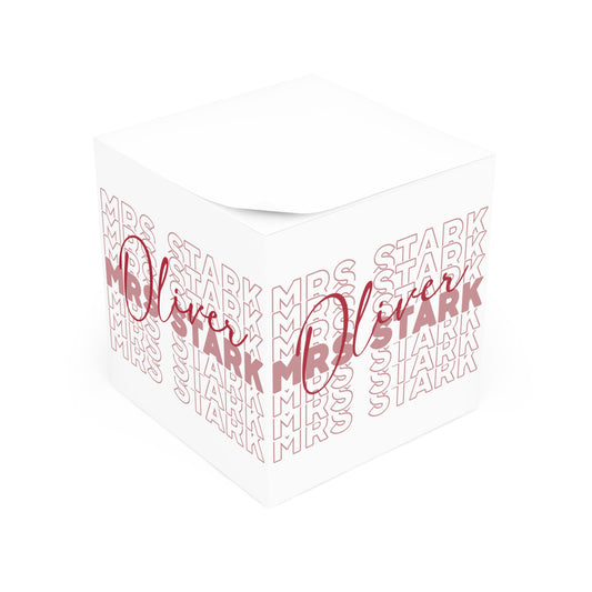 Mrs. Oliver Stark Note Cube - Fandom-Made