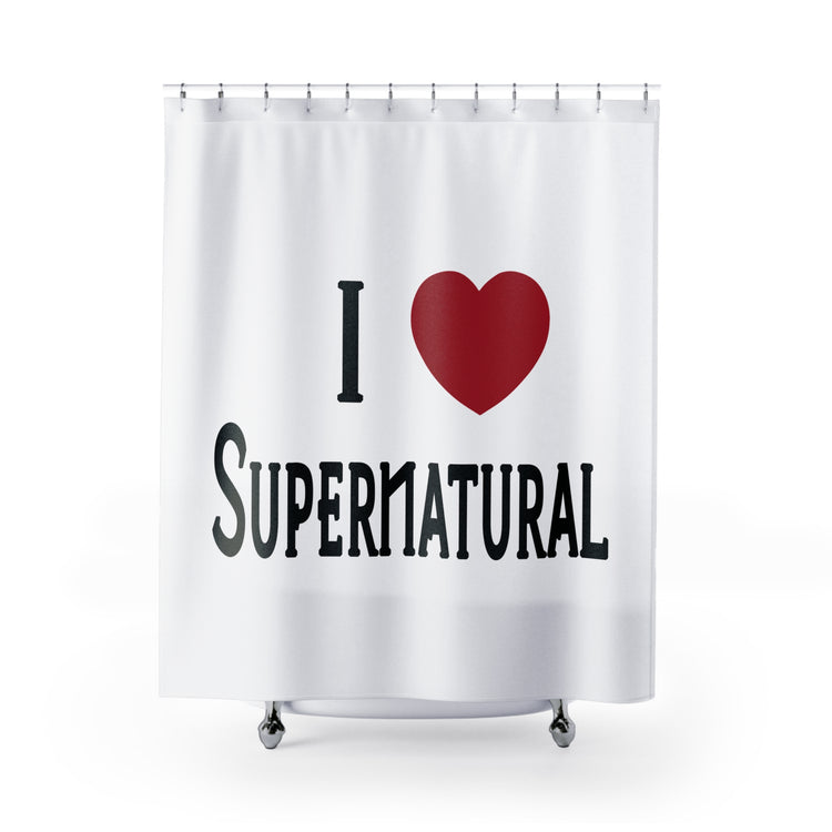I Love Supernatural Shower Curtain - Fandom-Made