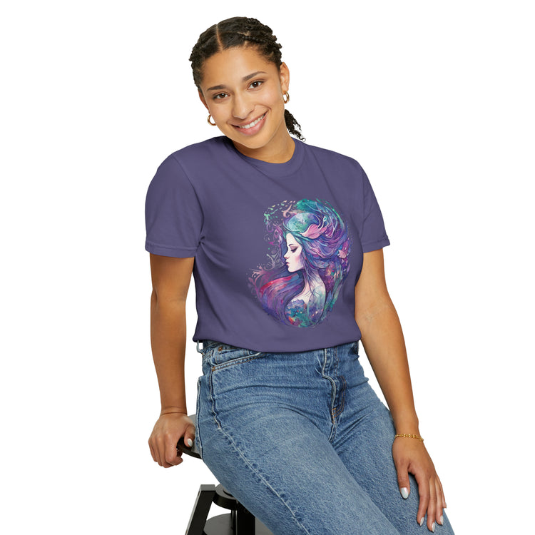 Mermaid Watercolor Unisex Garment-Dyed T-shirt - Fandom-Made