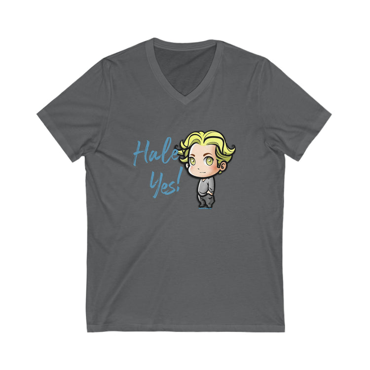 Hale Yes V-Neck Tee - Fandom-Made