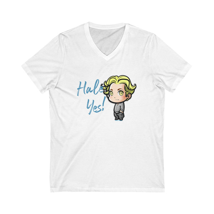 Hale Yes V-Neck Tee - Fandom-Made